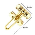 thumbnail image 3 of Dadiaei Swing Bar Lock Heavy Duty Door Security, Satin Nickel Finish, Zinc Alloy Swing Bar Door Guard for Front Doors, Durable & Sturdy Lock for Enhanced Home Safety, 3 of 6