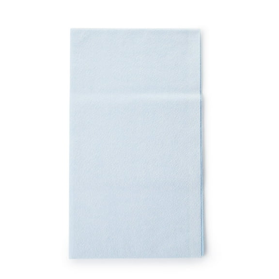 McKesson Stretcher Sheets - Medical Equipment Drape, Tear-Resistant Tissue/Poly Film - Blue, 72 in x 40 in, 50 Ct