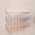 thumbnail image 2 of Matsuzay Soporte de gancho de almacenamiento de cocina de alta calidad, 6 ganchos, soporte de pared para puerta, colgador para cuchara, cuchara, Juegos de accesorios de baño blanco, 2 of 6