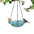 Pengzhipp Hanging Bird Bath Plastic Bird Bath Plate Hanging Tray For