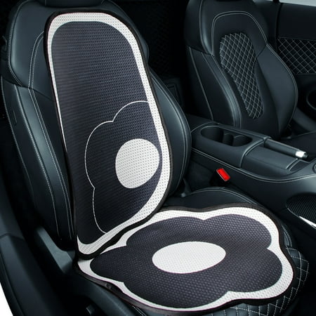 

YUORW Car Seat Cushion Summer Ice Silk Internet Famous Small Waist Breathable Seat Cushion Two Piece Set All Season Universal Car Cushion Today s deals