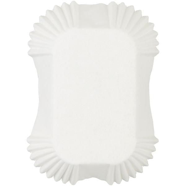 Wilton caissettes en forme de petit pain blanc