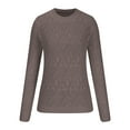 thumbnail image 4 of Aloohaidyvio Coats,Fashion Womens Long Sleeve Casual Knitted V-Neck Blouse Sweater Tops, 4 of 6