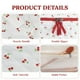 thumbnail image 3 of Bolsa de maquillaje Prite, grande, acolchada, de algodón, estampado floral, color rojo, 3 of 7