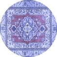 thumbnail image 1 of Ahgly Company Indoor Round Persian Blue Traditional Area Rugs, 4' Round, 1 of 4
