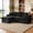 Black, variant on 96" Boneless L-Shaped Sectional Sofa, Modular Corduroy Cloud Couch with Reversible Double-Layer Chaise, Deep Seat 3-Seater, No Assembly Required