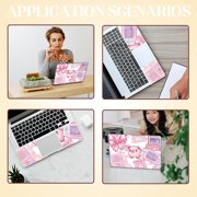 1set Laptop Skin Sticker Laptops Cover Decal Notebook PC Computer Universal Art Protector Reusable Waterproof Pixel Style Vinyl Notebooks Art Decals Fits 12-15.6 inch Pink Retro Game Pink