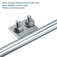 thumbnail image 3 of Unique Bargains Ground Rod Cold Galvanized Grounding Pin 2.6ft Straight Welding Plate Double Hole Grounding Stake, 2pcs, 3 of 4