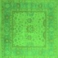 thumbnail image 1 of Ahgly Company Indoor Square Oriental Green Industrial Area Rugs, 6' Square, 1 of 4