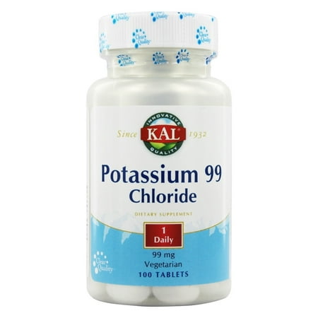 Kal - Potassium 99 Chloride 99 mg. - 100 Tablets (Best Time To Take Potassium Chloride)