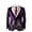 A-Purple675, variant on Spider Skull Blazer for Men Gothic Orange Rose Embroidered Notched Lapel Corduroy Coat