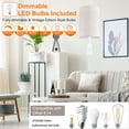 thumbnail image 3 of Yeacher Plug In Wall Sconce Linen Beige 3 Color Temperature E14 Light, 3 of 6