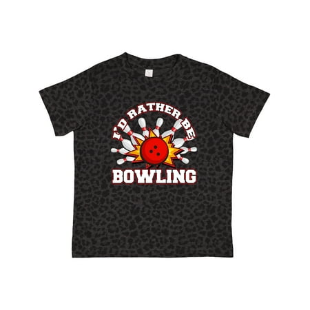 

Inktastic I d Rather Be Bowling Gift Toddler Boy or Toddler Girl T-Shirt