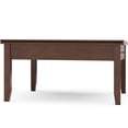 thumbnail image 4 of JERFIT 36 Inch Square Wood Coffee Table with Drawer, Dark Brown Finish Storage Cocktail Table for Living Room, 4 of 10