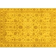 thumbnail image 1 of Ahgly Company Machine Washable Indoor Rectangle Oriental Yellow Modern Area Rugs, 8' x 10', 1 of 4
