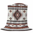 thumbnail image 6 of Red Boho Blanket Soft Cozy Warm Throw Blanket for Couch, Plush Fuzzy Flannel Fleece Blankets for Sofa, Southwestern Ethnic Aztec Retro Geometric Bed Blankets Lightweight Gifts for Women, 50"x60", 6 of 9