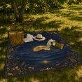 thumbnail image 7 of Golden Moon Above Mountains And Forest Lake, Soft Flannel Blanket with Celestial Landscape Illustration Print, Housewarming Gift and Home Decor for Bedroom and Living Room, 7 of 7
