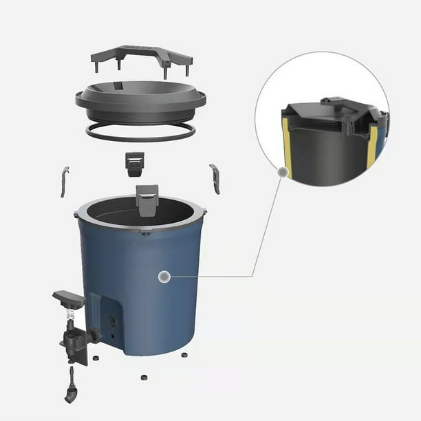 Insulated portable round sales barrel beverage cooler