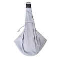 thumbnail image 2 of Bolsa de transporte jinwen para perro Gato ajustable Gris claro, 2 of 8