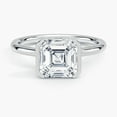 thumbnail image 2 of First Jewelry 2 Ct Princess Cut Moissanite Rings - 14K White Gold Plated Engagement Jewelry for Women - Solitaire Wedding Bands - Gorgeous Christmas Gifts for Her, 2 of 3