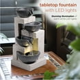 thumbnail image 6 of Alpine Corporation 8" x 7" x 14" Plug-In Cascading Tabletop Fountain, Gray, 6 of 12