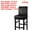 Black, variant on PiccoCasa Waterproof Bar Stool Covers for Counter Height Side Chair Covers Black 1