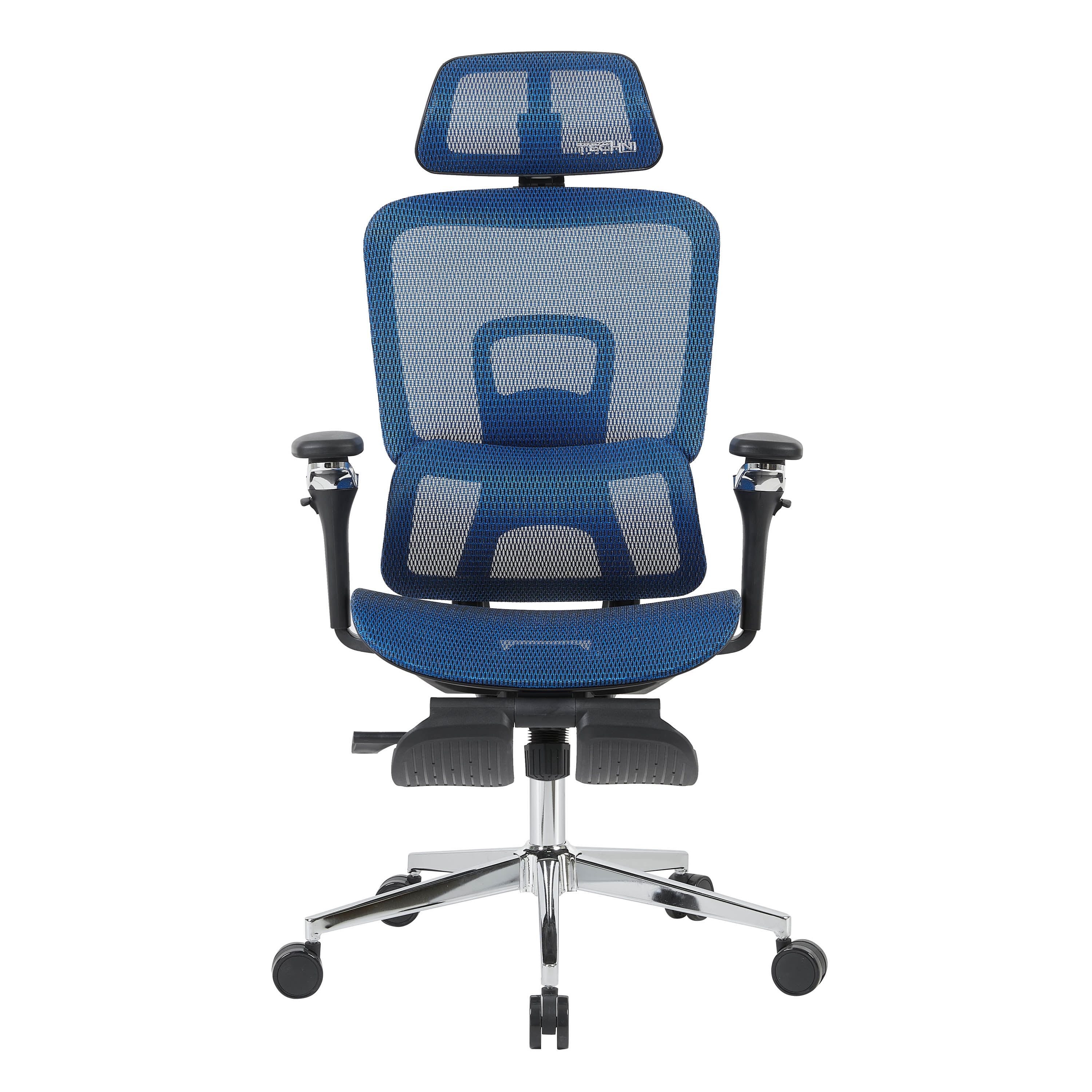 Techni Sport Ergonomic Mesh Office Chair with 5D Armrests & Retractable Footrest