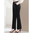 thumbnail image 4 of Pantalones De Terciopelo De Cintura Alta Causales Para Mujer Negro S, 4 of 6