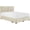 Beige, variant on Finch Maxwell Storage Bed with Adjustable Height Headboard Queen Size Dark Gray