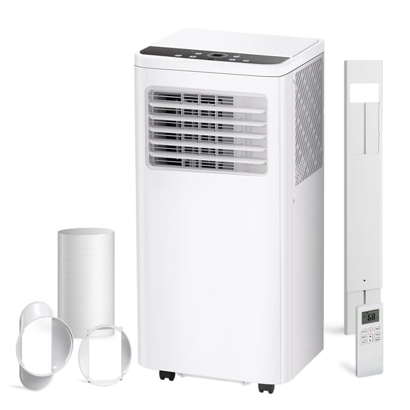 Portable AC 8000 BTU, 350 Sq.Ft Cooling, 3-in-1 Function, Quiet for Home & Office