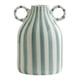 thumbnail image 1 of Jarrón decorativo de cerámica para flores, decoración del hogar, plantas, contenedor de flores, jarrón de porcelana azul, 1 of 9