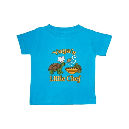 

Inktastic Yaya s Little Chef with Cute Turtles Gift Baby Boy or Baby Girl T-Shirt