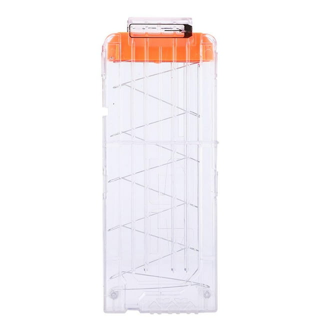 Herwey Pince de Recharge Magazine Fléchettes Remplacement Magazine Pistolet Jouet Transparent Pince à Balles Souples, Rangement de Balles, Pince à Balles