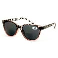 thumbnail image 2 of Women’s Bifocal 2-Tone Tortoise Reading Sunglasses – UV400 Tinted Lenses, Oval Cat-Eye Outdoor Fashion Readers +1.25, 2 of 4