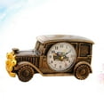 thumbnail image 3 of 1pc Classic Car Shape Clock Desktop Alarm Clock Bedside Clock Room Decoration for Home Dorm Office Bronze, 3 of 8