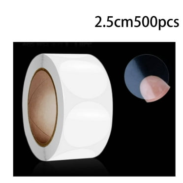 CCOCC 500 Pcs Sticker Paper Self-Adhesive Round Direct Thermal Labels Multi Purpose Roll Sticker Labels for DIY QR Code 1"