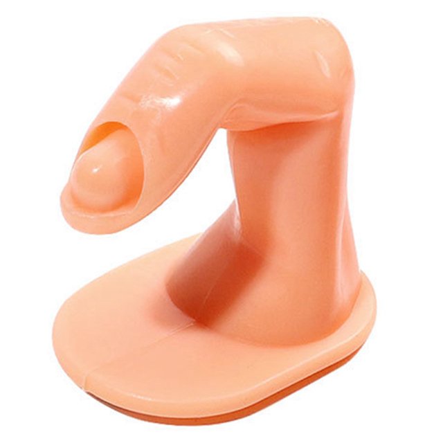 10PCS Nail Art Practice Finger Reusable Plastic Fake Finger Nail Training Finger