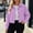 Purple, variant on Corduroy Shacket Women Button Down Long Sleeve Lapel Collar Jacket with Flap Chest Pockets Casual Vintage Fall Spring Lightweight Cropped Outerwear Coat for Daily Wear
