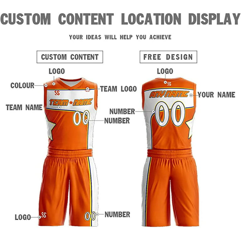 Youth Custom Basketball Uniform With Name and Number 