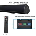thumbnail image 5 of Barra de sonido de 80 vatios y 34 pulgadas, barra de sonido Bestisan Bluetooth 5.0 Altavoz de cine en casa inalámbrico y con cable (DSP, HDMI-ARC, graves ajustables, cable óptico incluido), 5 of 5