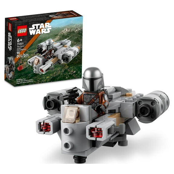 LEGO Star Wars The Razor Crest Microfighter 75321 Toy Building Kit for Kids Aged 6 and Up; Quick-Build, Stud-Shooting Star Wars: The Mandalorian Gunship for Creative Play (98 Pieces)