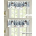thumbnail image 3 of Christmas Snowflake Bird Snowman Window Curtain Living Room Kitchen Cabinet Tie-up Valance Curtain Rod Pocket Valance, 3 of 6