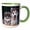 Green/White, variant on 3drose, 2 Alaskan Malamute Puppies, 11oz Two-tone Yellow Mug