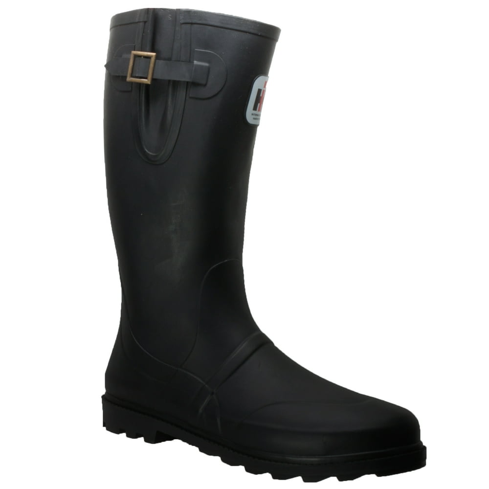 International Harvester Men's Expandable Calf Rubber Boot Black Shoe