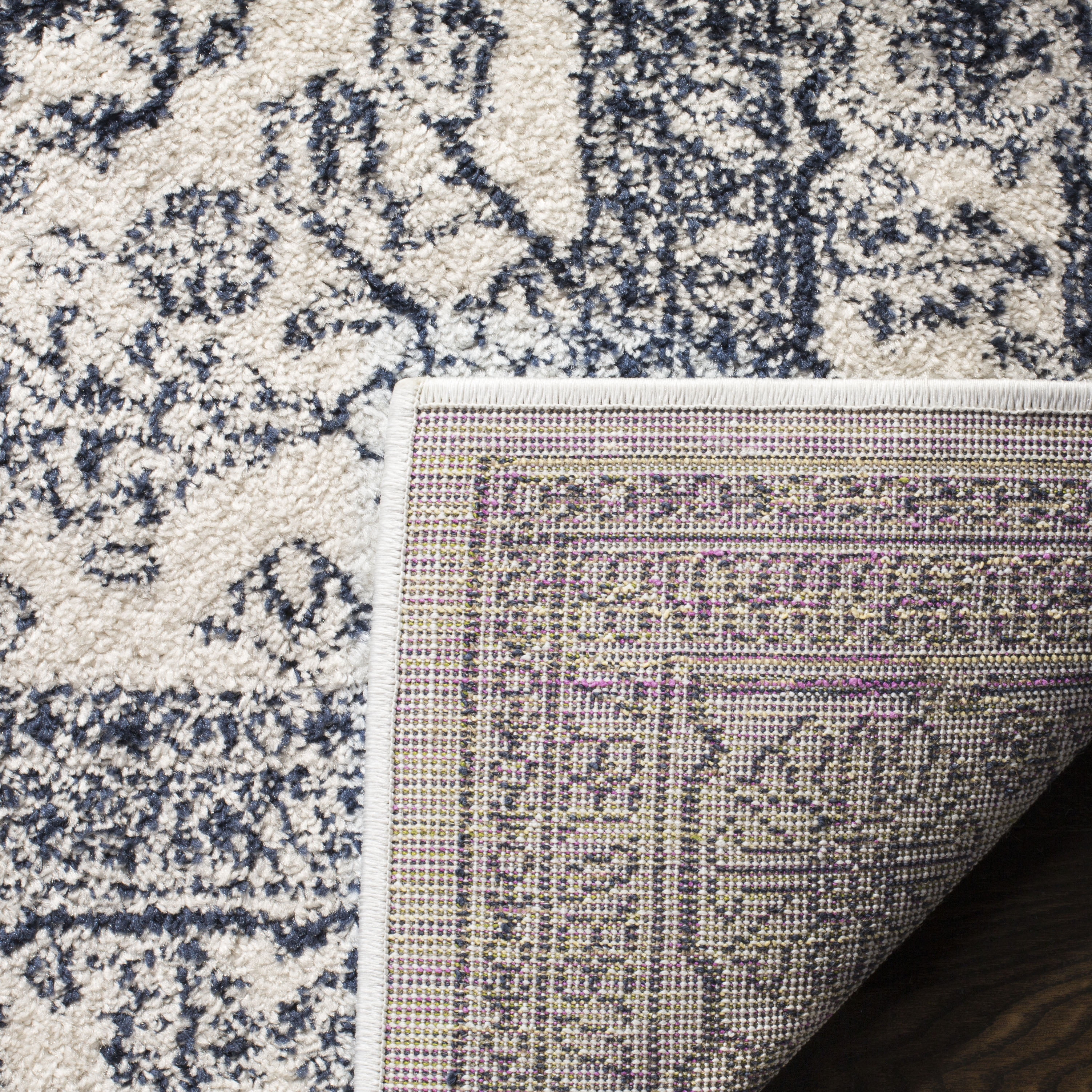 Safavieh Adirondack Xavier Oriental Area Rug, Ivory/Navy, 12' x 12' Square