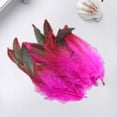 thumbnail image 5 of S SERENABLE 50 Pieces Feathers for Crafts Decor Durable Soft Portable Handicraft Accessories for Party Hats Wedding Arrangements Costumes Rose Red, 5 of 8