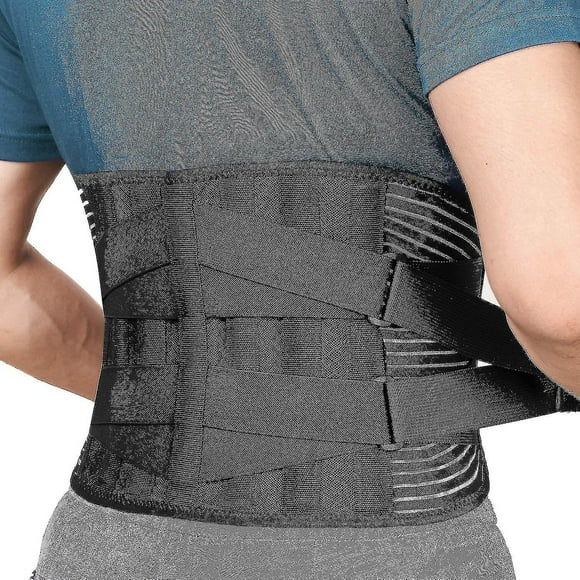 Back Braces For Lower Back Pain Relief With 6 Stays, Breathable Back Support Belt For Men/women For Work
