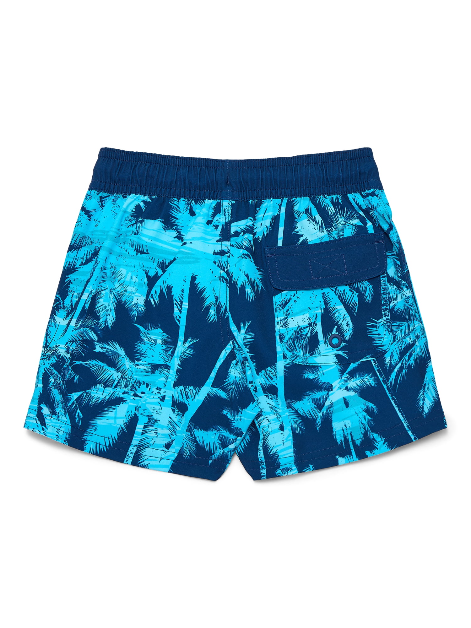 Wonder Nation Boys Quick Dry Stretch Swim Trunks with UPF50, Sizes 4-18 & Husky