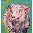 thumbnail image 2 of Dyer, Beverly 15x15 White Modern Wood Framed Museum Art Print Titled - Pig Moment, 2 of 4