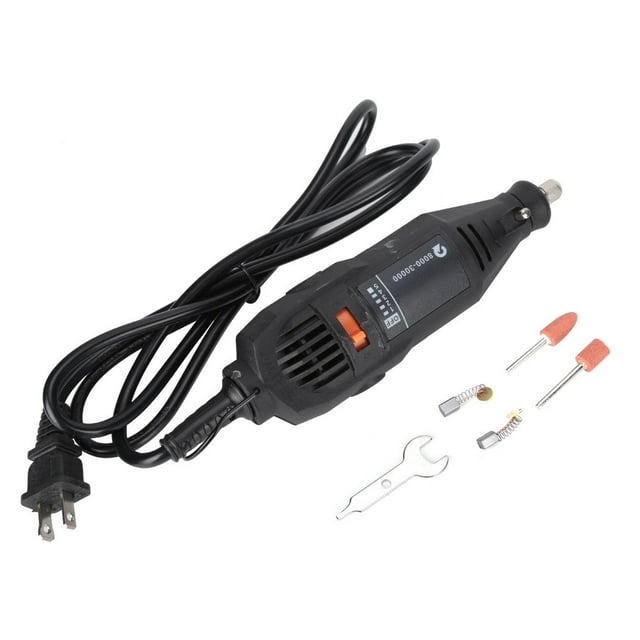 Mini amoladora eléctrica de 130W, herramienta de pulido de grabado de Jade con Control de velocidad de 5 posiciones, enchufe estadounidense de 110V